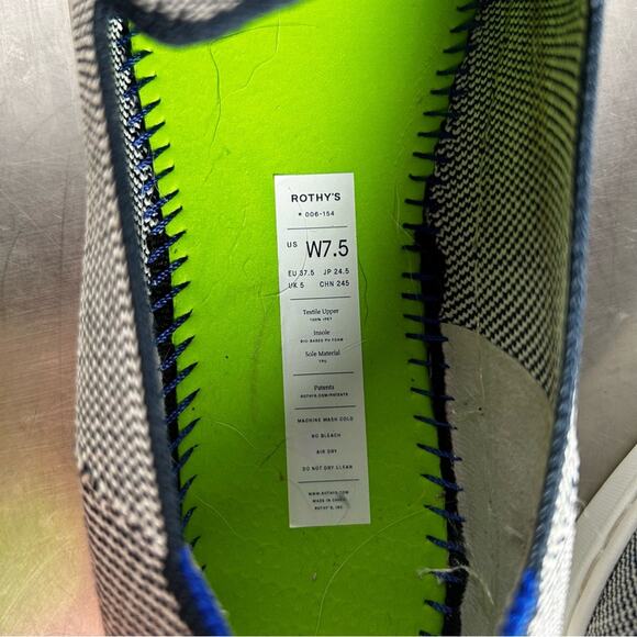 Rothy’s Gray The Original Slip On Sneaker Shoe Size 7.5 - Picture 7 of 11